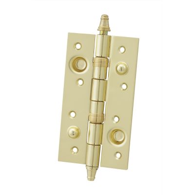 09210001-security-hinges-with-crown-tip-with-square-shaped-in-polish-brass