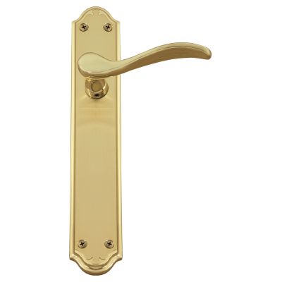 10100102-complete-lever-set-with-plate-model-valencia-in-polish-matt-brass