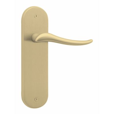 23000109-complete-lever-set-with-plate-model-mirage-in-matt-brass