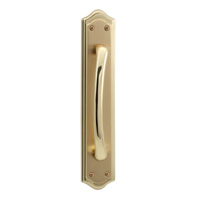 36000202-pull-handle-with-plate-model-florencia-in-polish-brass