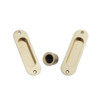 50014001-oval-sliding-door-lock-set-without-lock-in-polish-brass