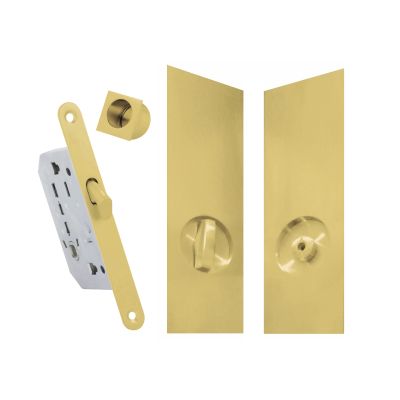 50070001-sliding-door-lock-set-on-plate-200x70-mm-in-polish-brass