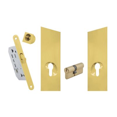 50080101-sliding-door-lock-set-on-plate-200x70-mm-with-key-hole-in-polish-brass