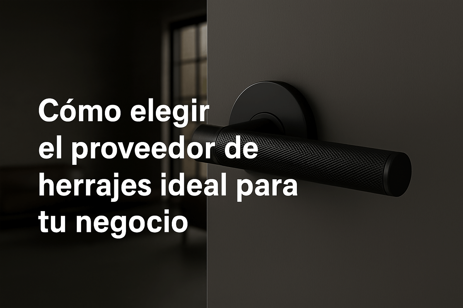 Cómo elegir el proveedor de herrajes